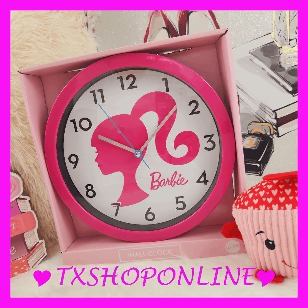 💗🎀{Barbie} Pink Wall Clock 🎀💗